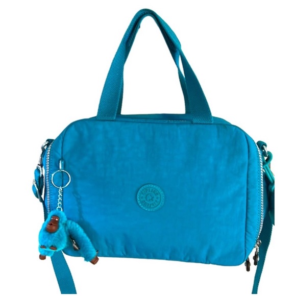 Kipling Bags Kipling Insulated Zip Up Lunch Bag Purse Turquoise